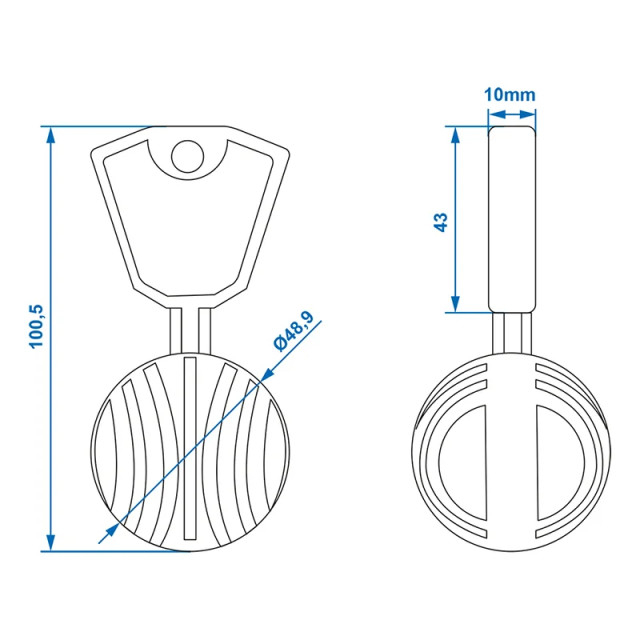 Bila din plastic antifurt remorca [5]