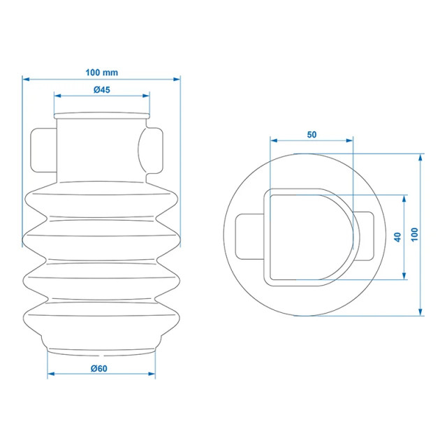 Burduf cupla 60x(50x40) MM L=145 [4]
