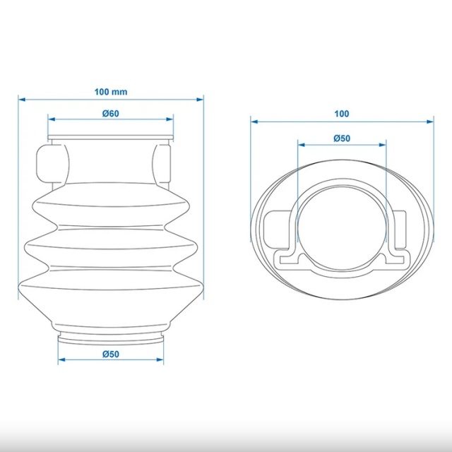 Burduf pentru cupla remorca 50/60mm [3]