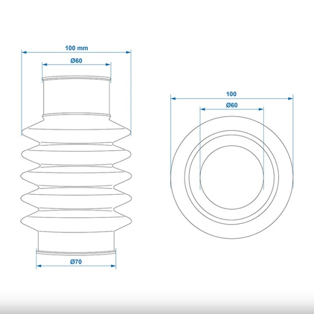 Burduf pentru cupla remorca 60/70mm [4]