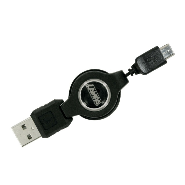 Cablu de incarcare retrectabil Usb > Micro Usb - 80 cm [1]