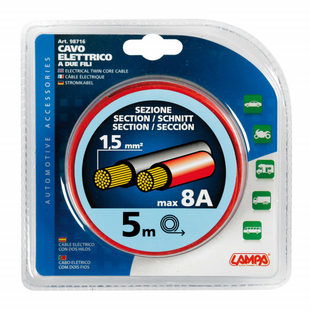 Cablu electric rotund 2 X1,5 mm² x 5m [2]
