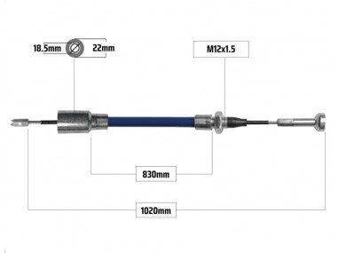Cablu Frana 830/1020mm Knott [2]