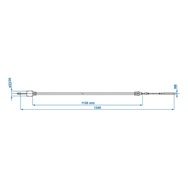 Cablu Frana AL-KO cu filet 1130/1340mm cup Ø26mm [7]