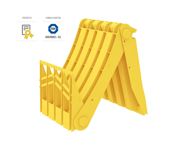 Cala blocare roata, pliabila - E53 (roti R22,5) - cu insertie metalica [2]