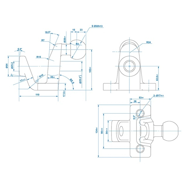 Carlig Tractare Dublu D21/S350 omologare tip E (R55) [7]