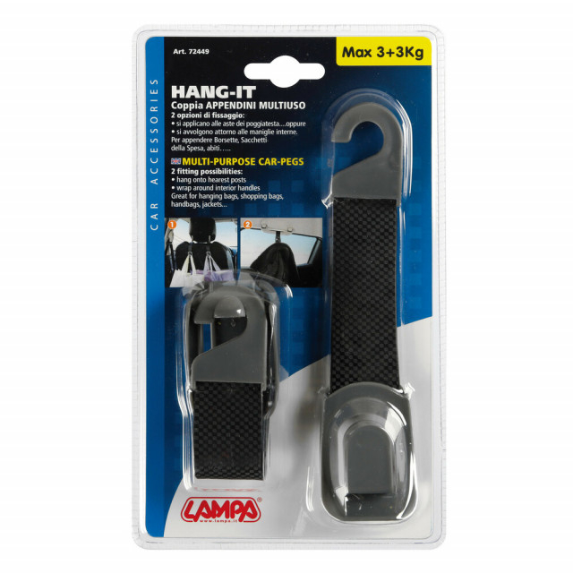 Carlige multifunctionale la tetiera Hang-It 2buc [2]