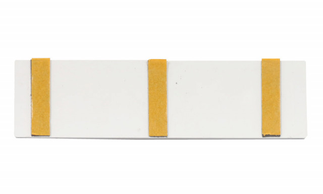 Catadioptru reflectorizant dreptunghiular alb 126x34 mm [2]