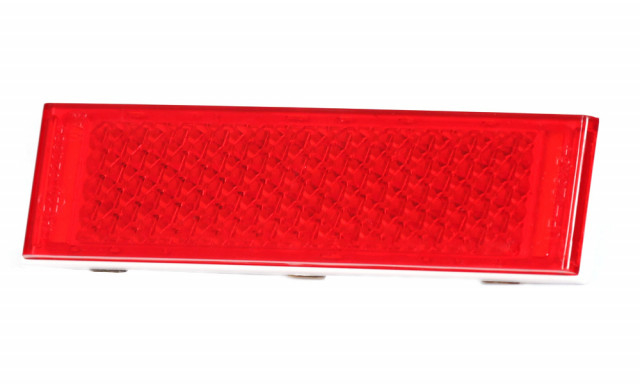 Catadioptru reflectorizant dreptunghiular rosu 126 x 34mm [3]