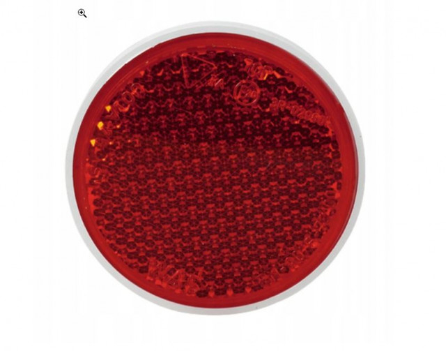 Catadioptru reflectorizant rotund rosu cu surub [1]