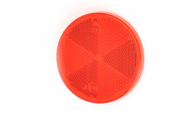 Catadioptru reflectorizant rotund rosu fi 61 mm [1]