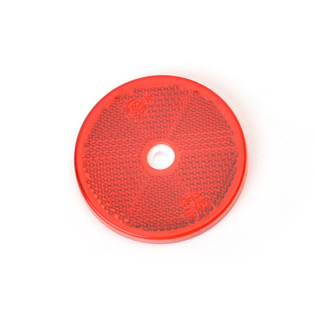 Catadioptru reflectorizant rotund rosu Ø 60 mm [1]