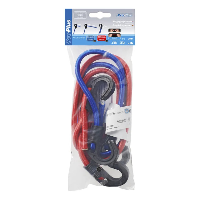 Chingi elastice pentru bagaje reglabile 80 + 100cm 2 bucati [3]