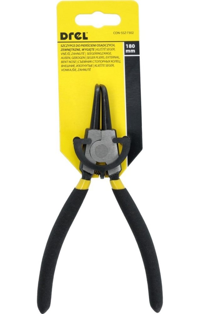 Clește  pentru inele de siguranță 180 mm, exterior, curbat [3]