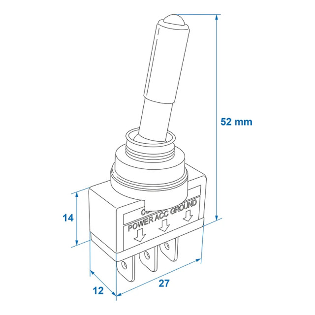 Comutator LED 12V-20A [3]