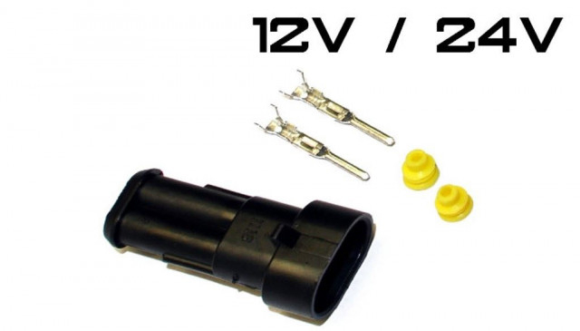 Conector cu Protectie la Apa Superseal 2 Pini [1]