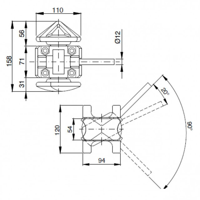 Dispozitiv fixare transcontainer twist lock [3]