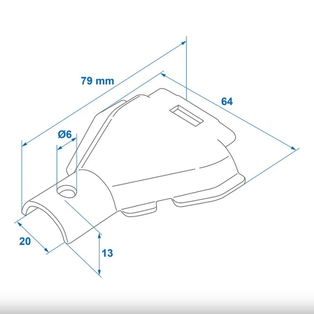 Element protectie cablu frana compatibil AL-KO cu Ø23/26mm [4]