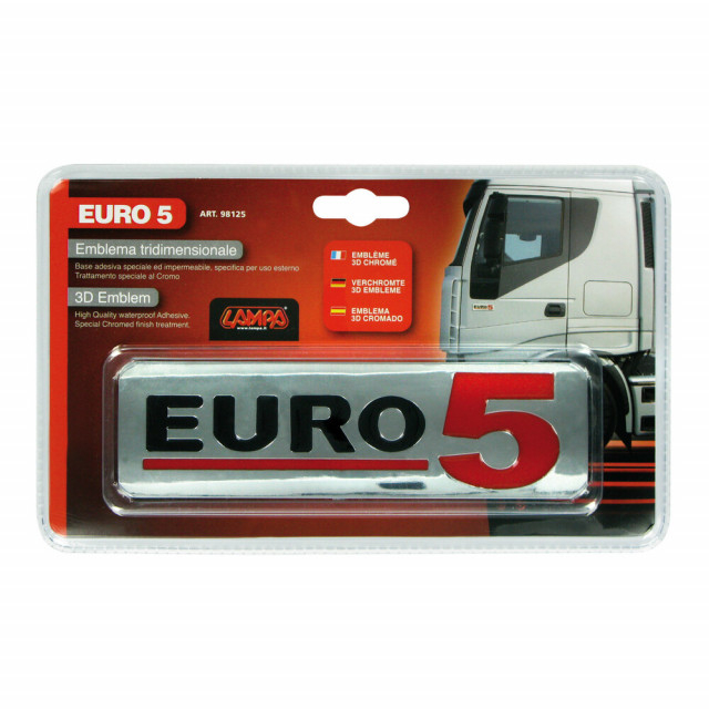 Emblema 3D cromata EURO 5 170 x 50mm [2]