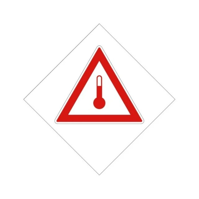 Eticheta ADR magnetica "Transport substante cu temperatura ridicata" [1]