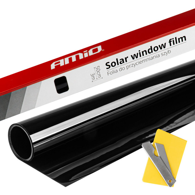 Film solar pentru geam , negru , ultra inchis 0,5x3m (1%) [1]