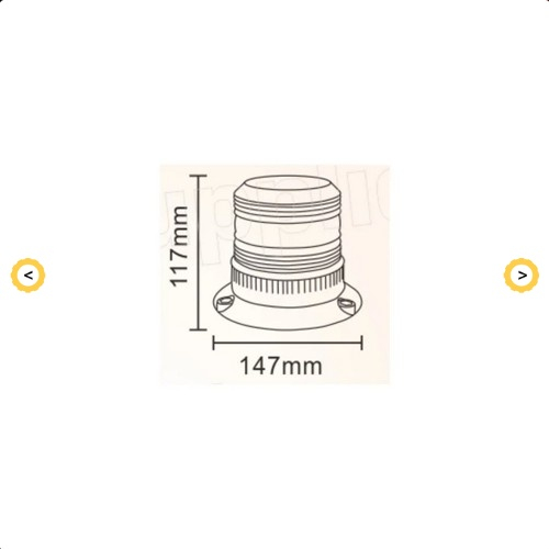 Girofar 12/24V, cu magnet, bec R10 [2]