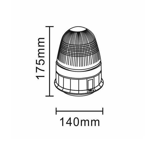 Girofar 12-24V LED cu magnet [2]