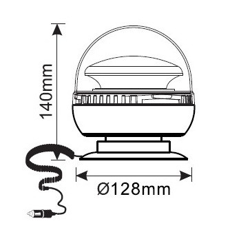 Girofar auto cu efect stroboscopic 12V / 24V  SMD [2]
