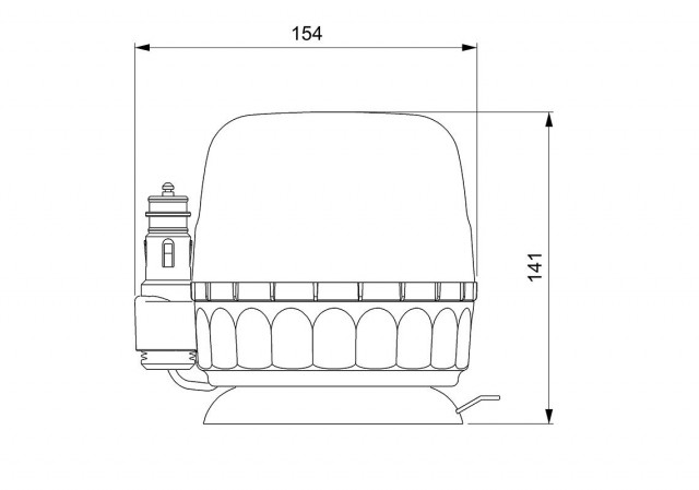 Girofar cu magnet 10V / 30V LED [2]