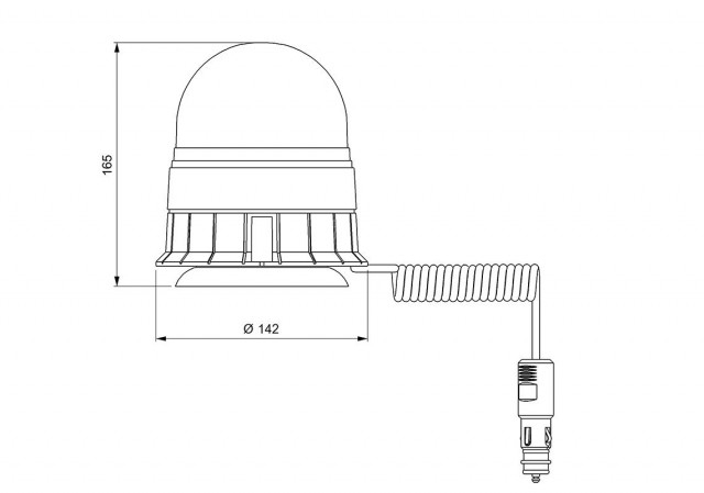 Girofar cu magnet 10V / 30V  LED [2]