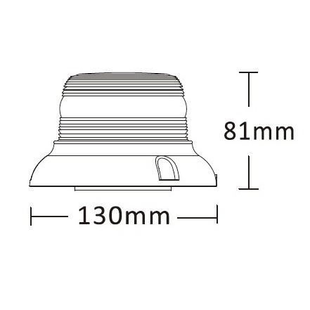 Girofar LED 12/24V cu magnet [2]