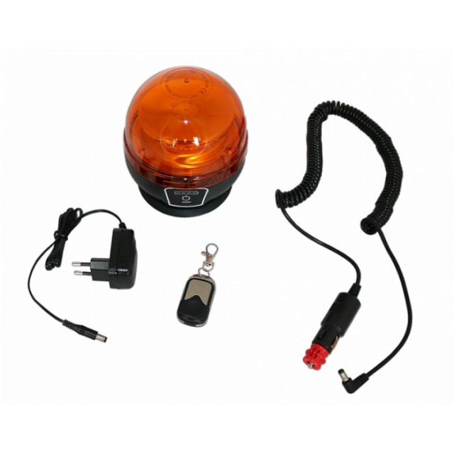 Girofar LED cu magnet, baterie, wireless si telecomanda [2]