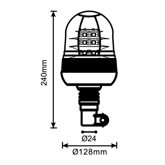 Girofar LED pentru suport tubular [2]