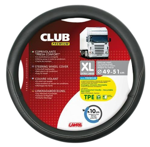 Husa Volan Lampa Club Premium Negru 49-51cm [2]