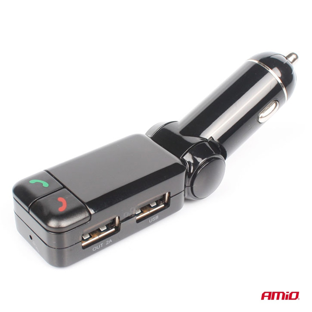 Incarcator - Modulator FM - Bluetooth 2×USB-A 12V 24V [4]