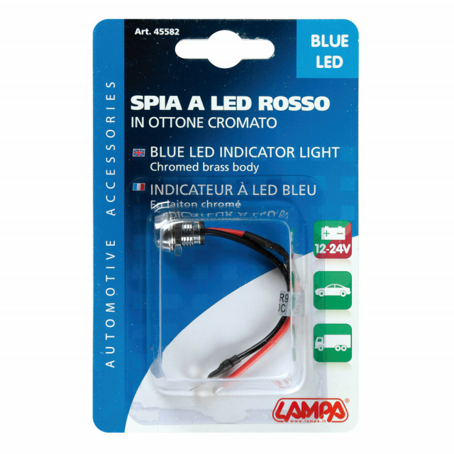 Indicator LED albastru 12/24V - 15A [3]