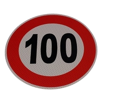 Indicator limitare viteza autocolant 100 km/h [1]