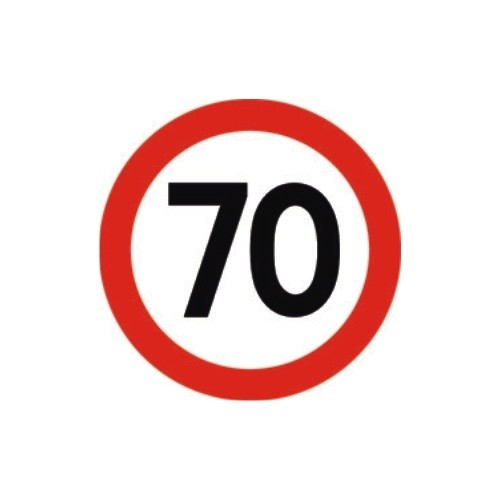 Indicator limitare viteza autocolant 70 km/ora [1]