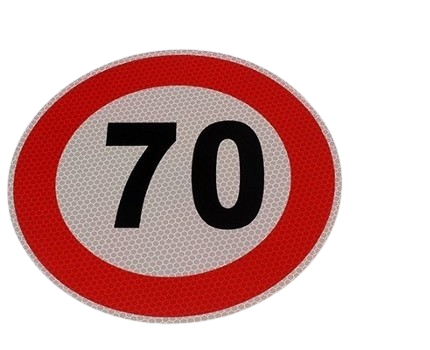 Indicator limitare viteza autocolant 70 km/h [1]