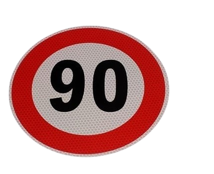 Indicator limitare viteza autocolant 90 km/h [1]