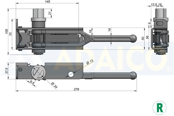 Intinzator prelata cu profil rotund, stanga [2]
