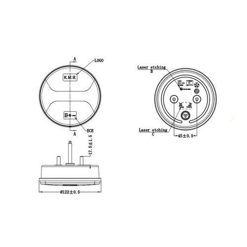 Lampa 22 led-uri,  3 functii [3]