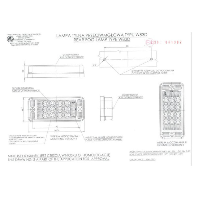 Lampa ceata dreptunghiulara LED [5]
