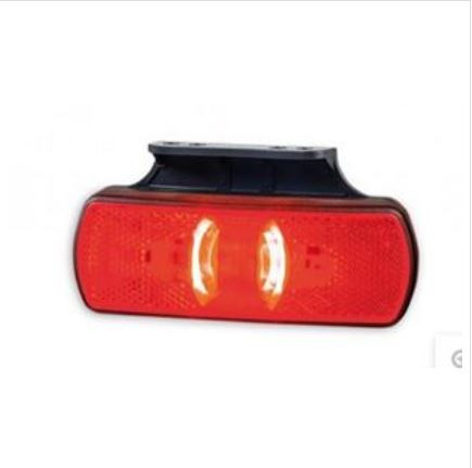 Lampa de marcaj LED, rosie, cu suport [1]