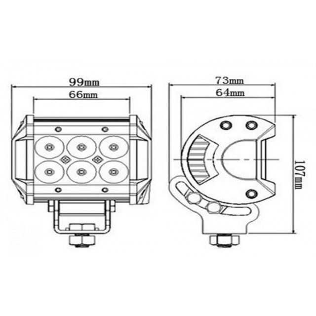 Lampa de lucru LED simplu 6 led-uri [2]