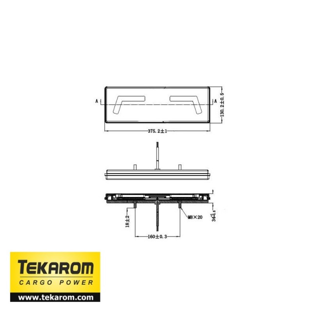Lampa camion dreapta 106 led-uri [3]
