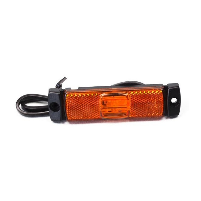 Lampa gabarit cu LED-uri, galbena, cu suport [1]