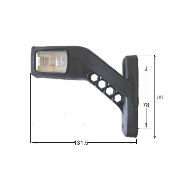 Lampa gabarit LED - DREAPTA - brat scurt [2]