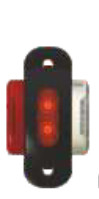 Lampa gabarit neon alb-rosu [2]