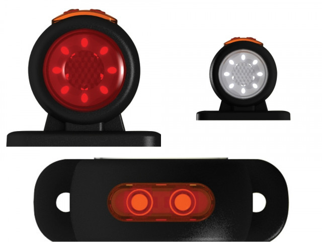 Lampa gabarit neon alb-rosu [4]